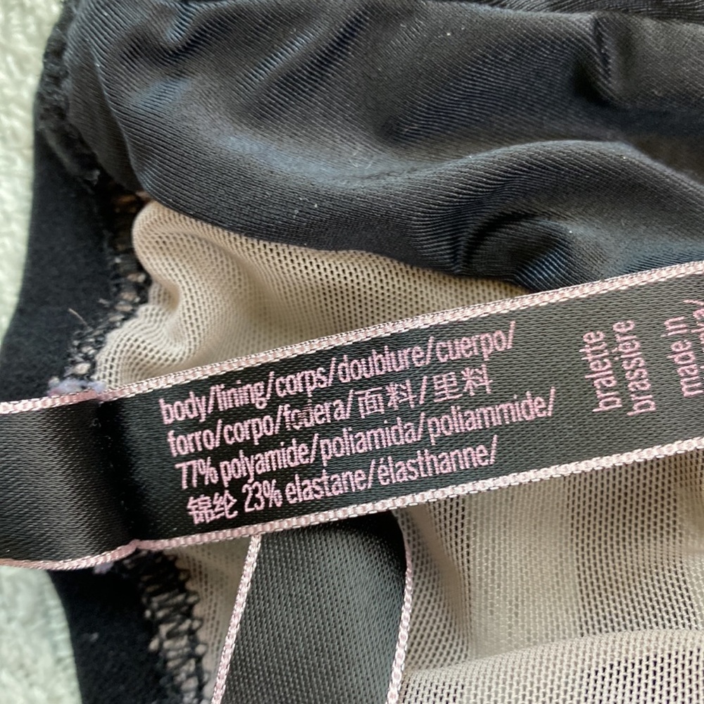 Victoria’s Secret Slick Black and Mesh Bralette - Picture 7 of 7